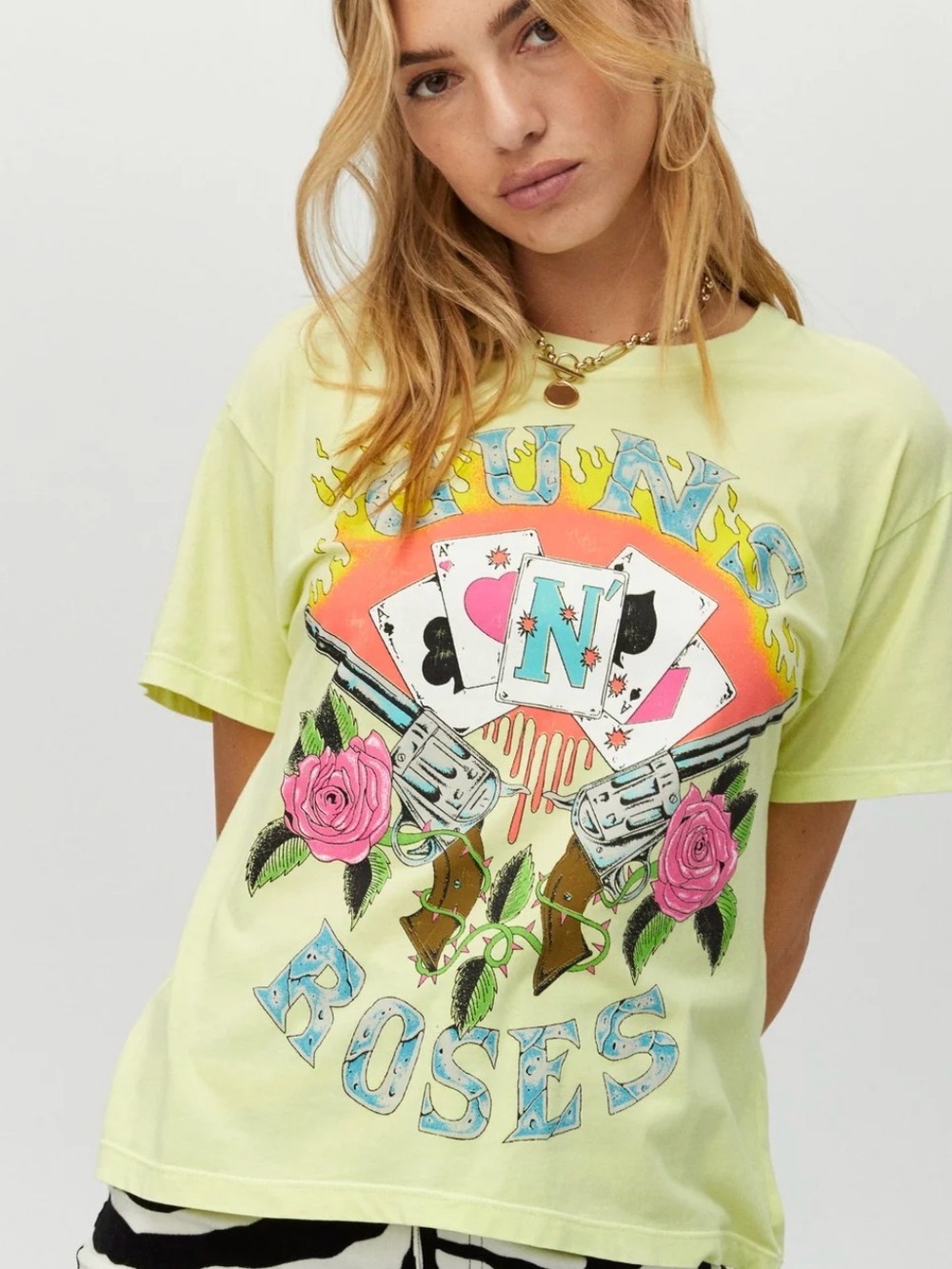 NWT Daydreamer Guns N Roses tshirt XS oversized